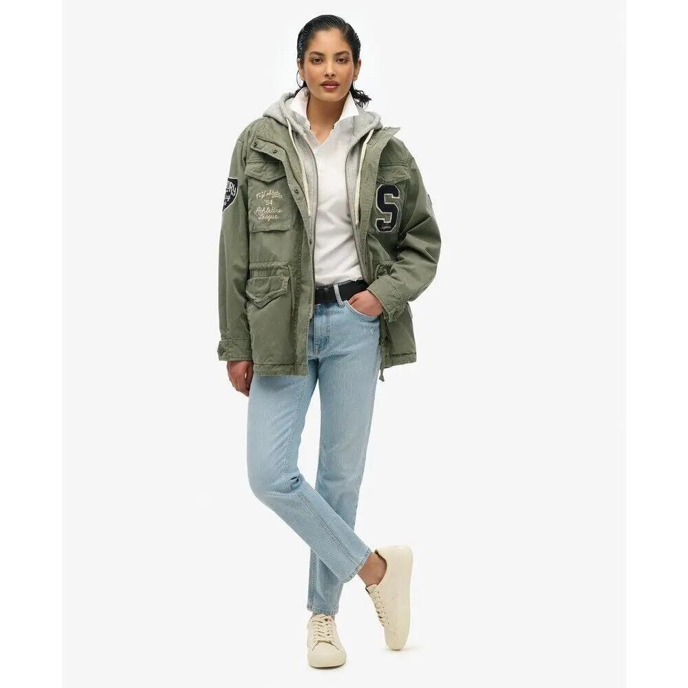 Sweat à capuz militar bordado para mulher Superdry 2/5