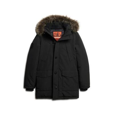 Parka met een capuchon en nepbont superdry everest