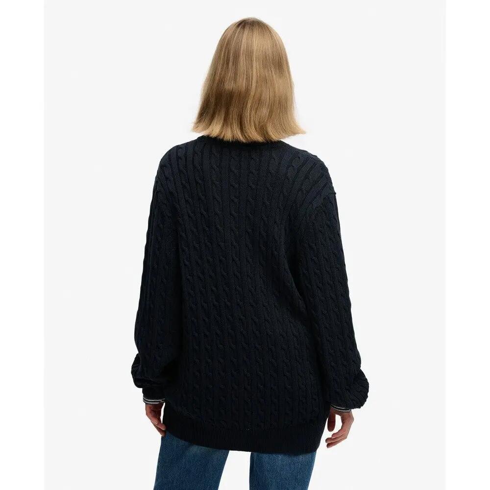 Sudadera de cuello V oversize para mujer Superdry 4/5
