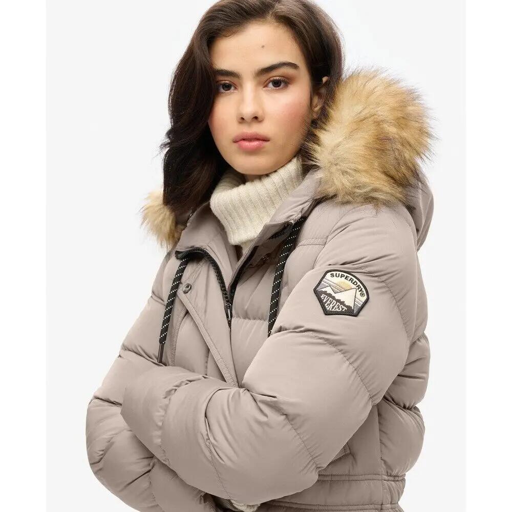 Cappotto lungo in pelliccia sintetica donna Superdry Everest 6/7