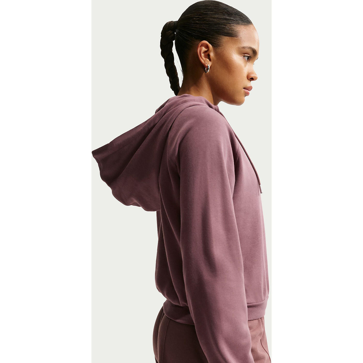 Sudaderas jerseys polares para Mujer Nike Chill Granate 4/5