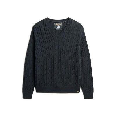 Oversized gedraaid v-hals trui voor dames superdry
