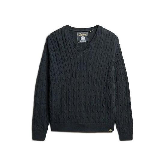 Pull oversize torsadé à col V femme Superdry