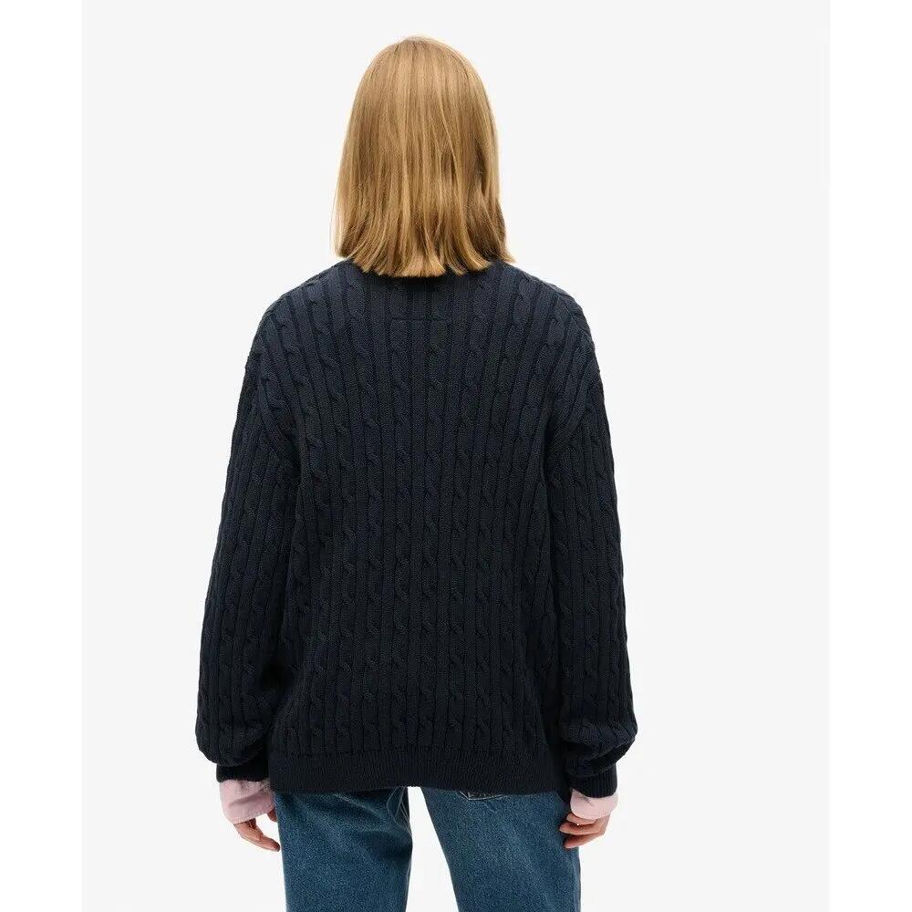 Pull oversize torsadé à col V femme Superdry 4/6