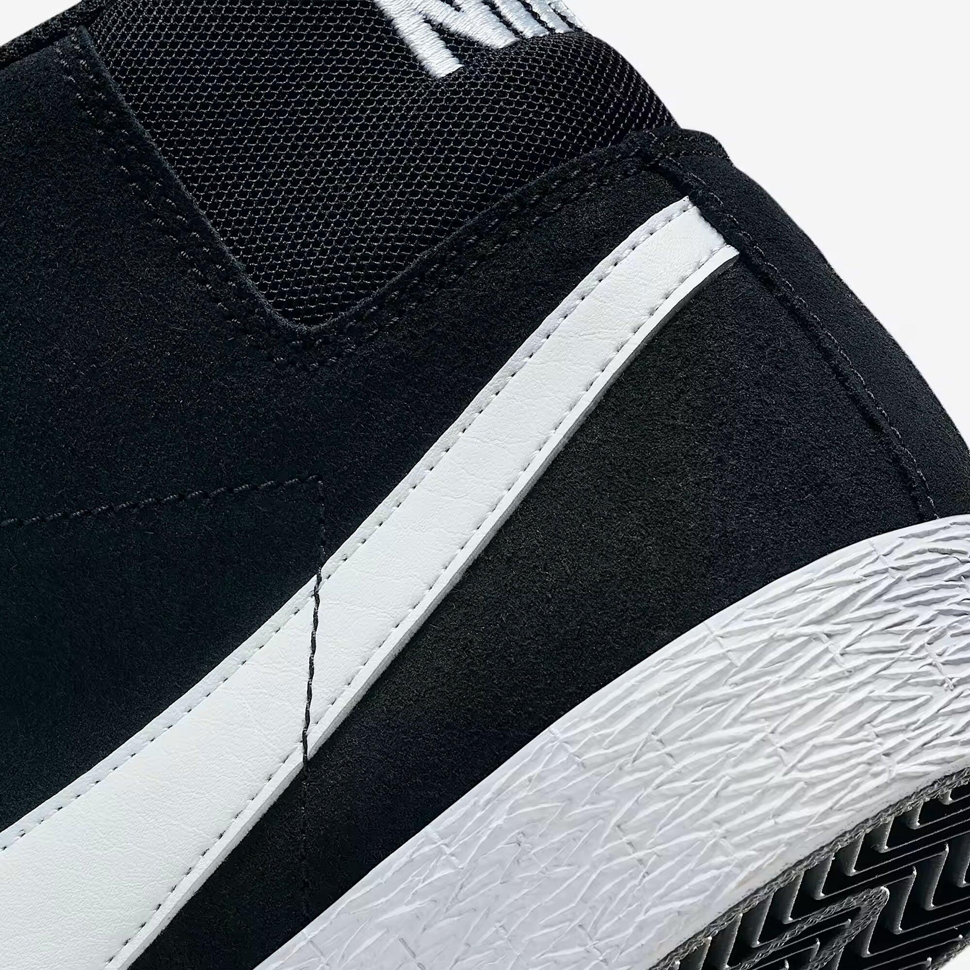Nike SB Zoom Blazer Mid – Black/White-White-White 7/7
