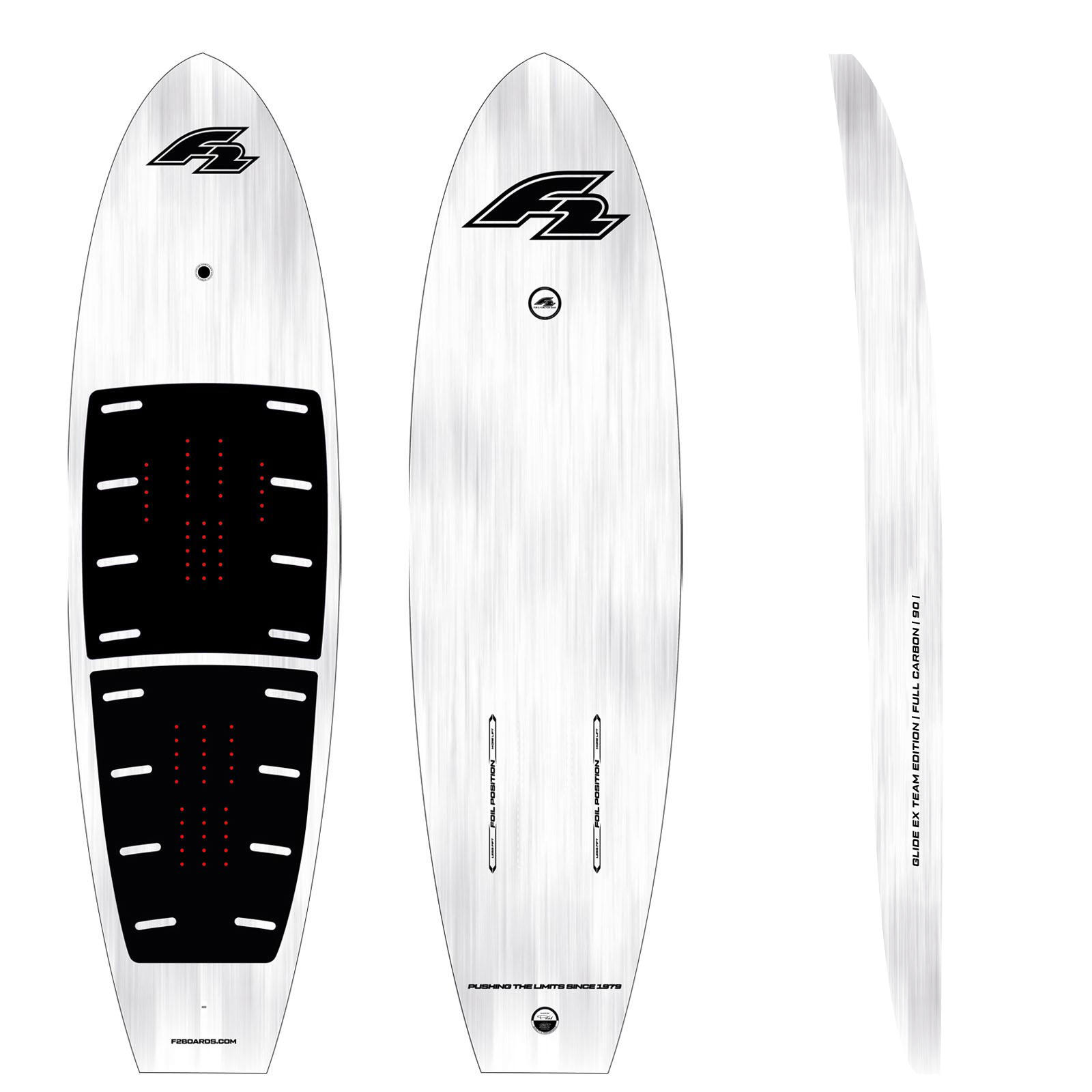 F2 Set Foilboard Glide Ex Team 135L mit Alu Foil 1700 + Allround Wing 4qm 2/4
