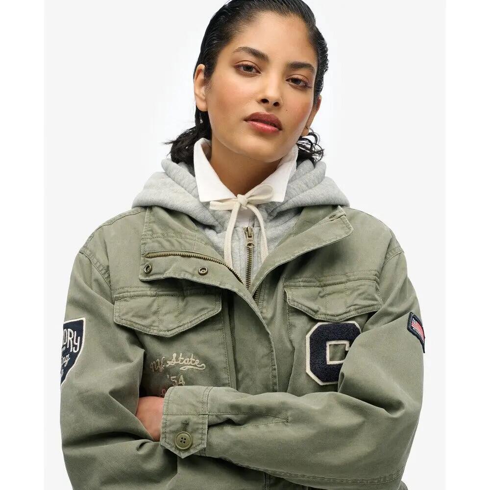 Sweat à capuz militar bordado para mulher Superdry 5/5