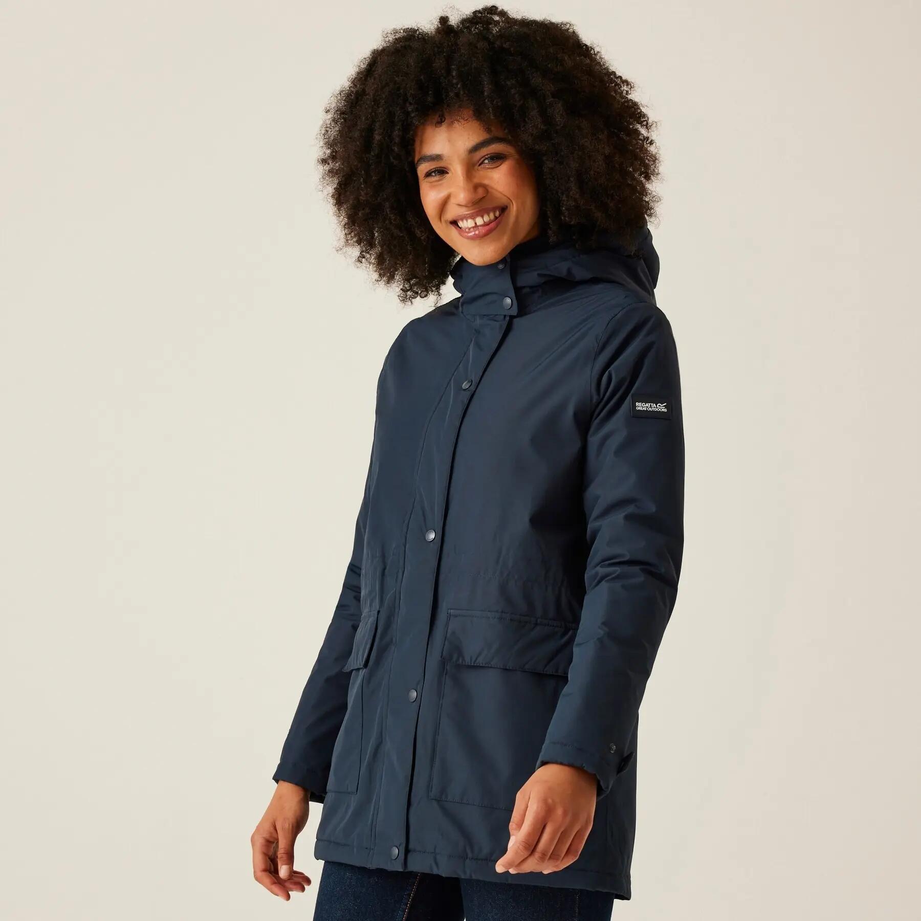 Chubasquero con capucha para mujer Regatta Mireya 5/7