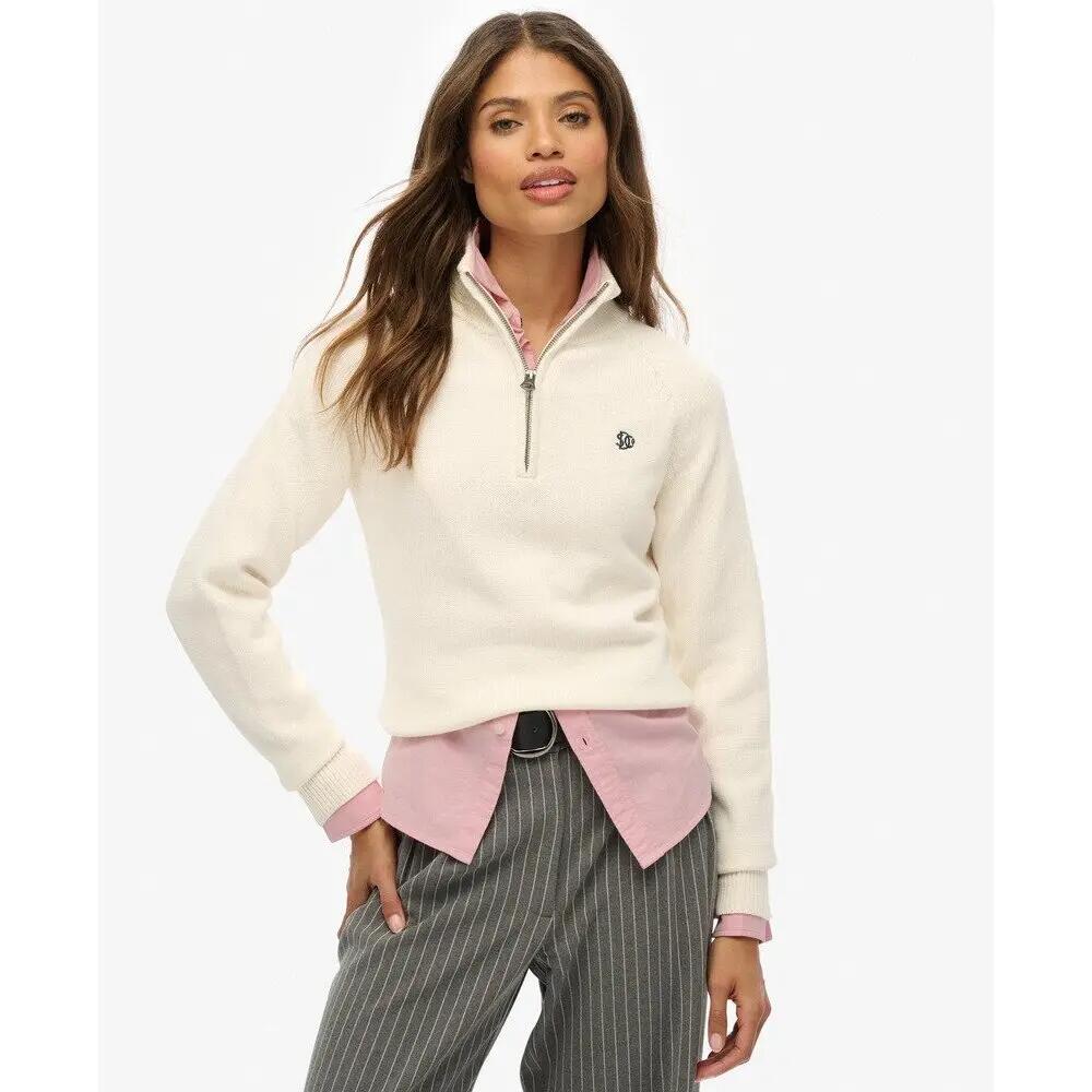 Pull slim con zip da donna Superdry 2/6