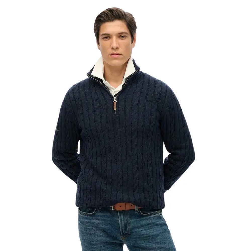Pull col zippé en coton torsadé Superdry Classic 2/6