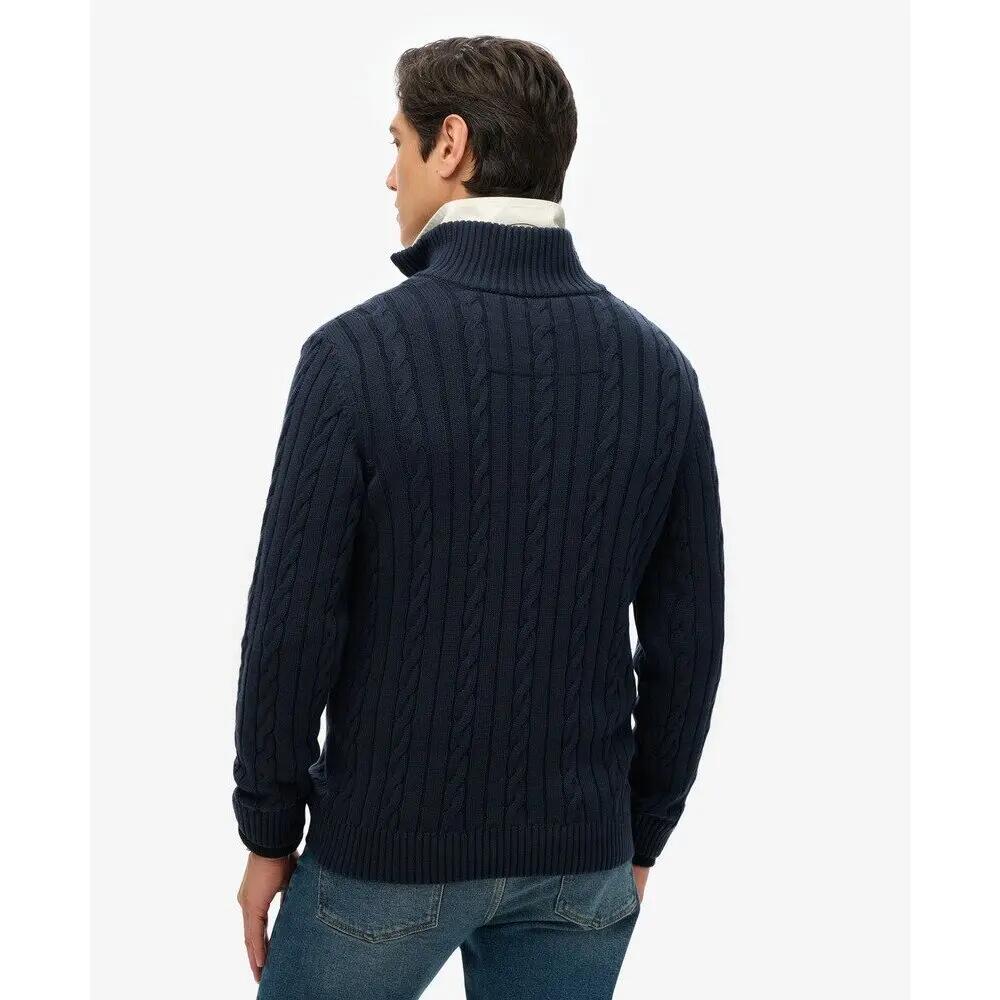 Pull col zippé en coton torsadé Superdry Classic 4/6