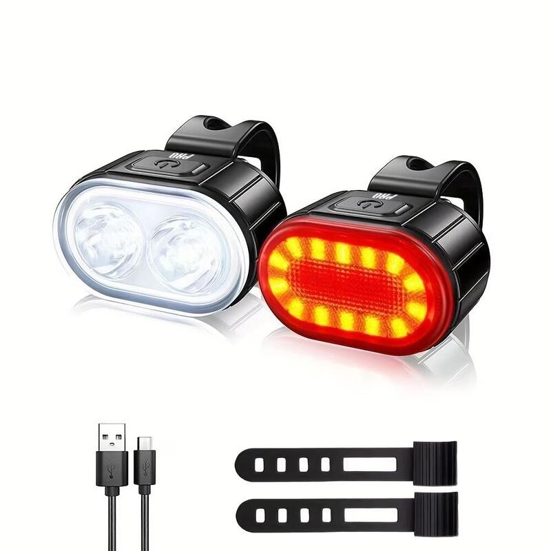 Sada osvětlení na kolo 200 a 50 lumenů