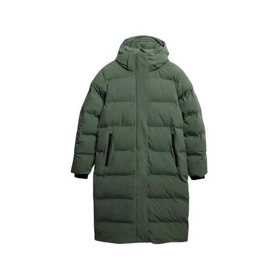 Plumífero largo con capucha de mujer Superdry