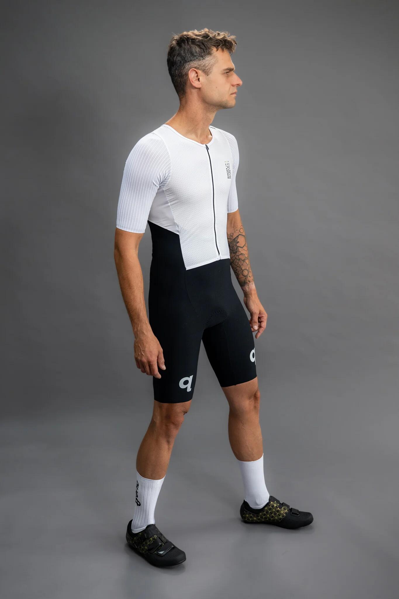 Kombinezon Triathlonowy Męski Quest Black White Premium 3/7