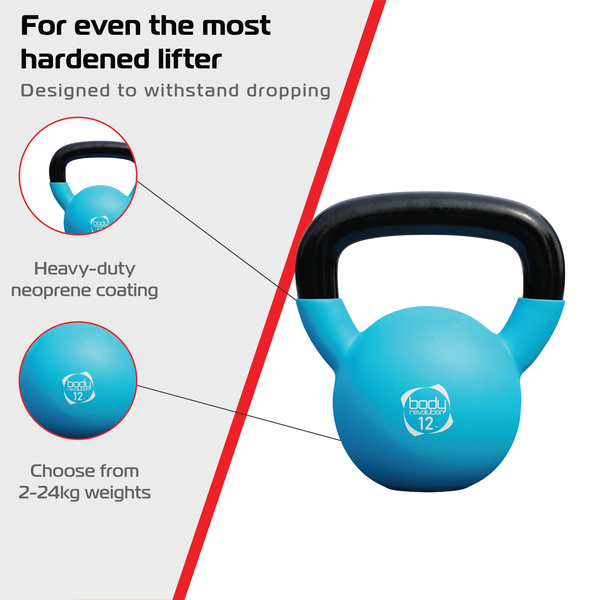 Body Revolution 12 kg Neopren-Kettlebell 5/6