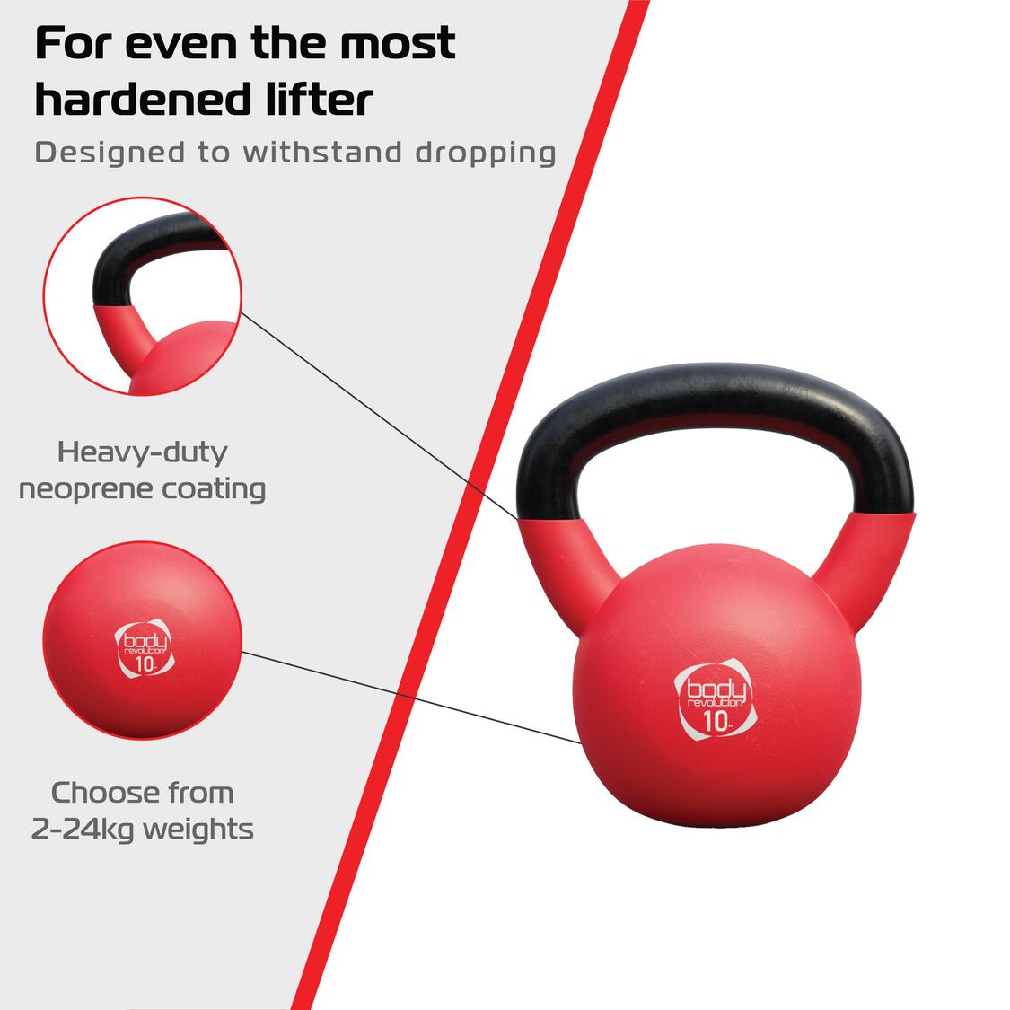 Body Revolution 10 kg neopreen kettlebell 4/6