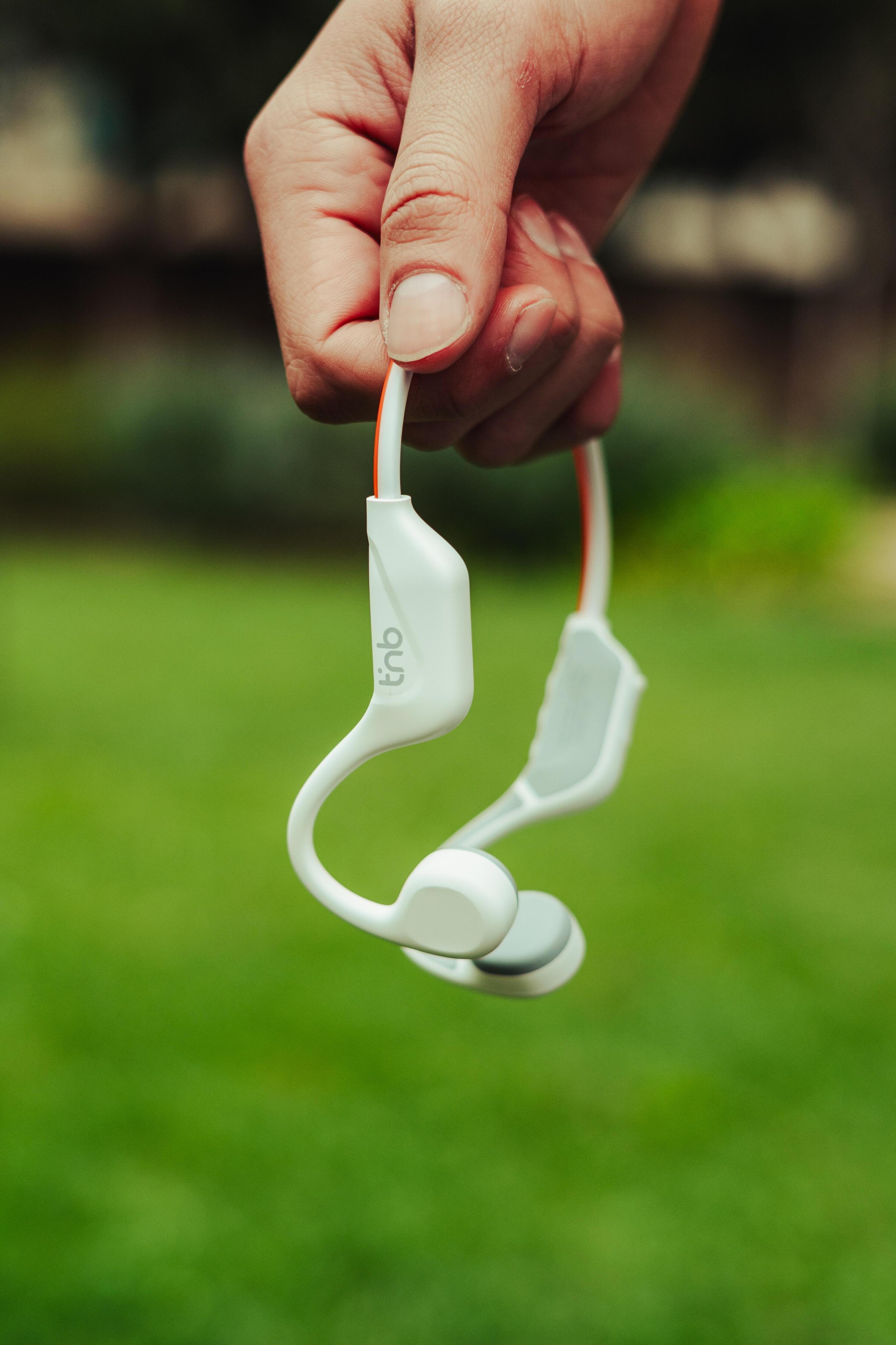 T'nB - Casque de sport lumineux à conduction osseuse,  Energy Light blanc 4/7