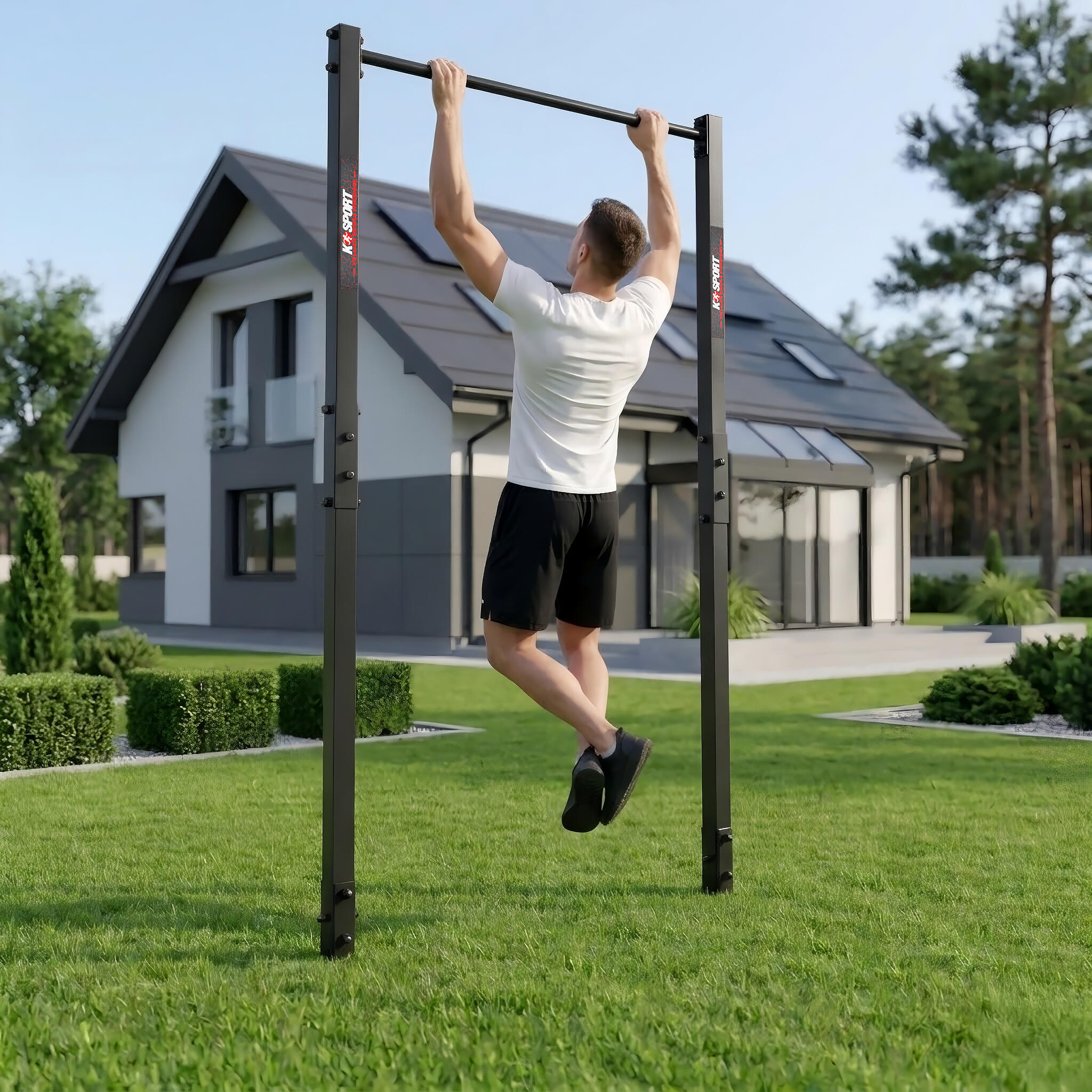 Barra de tracción para el jardín I Rack musculación 4/6