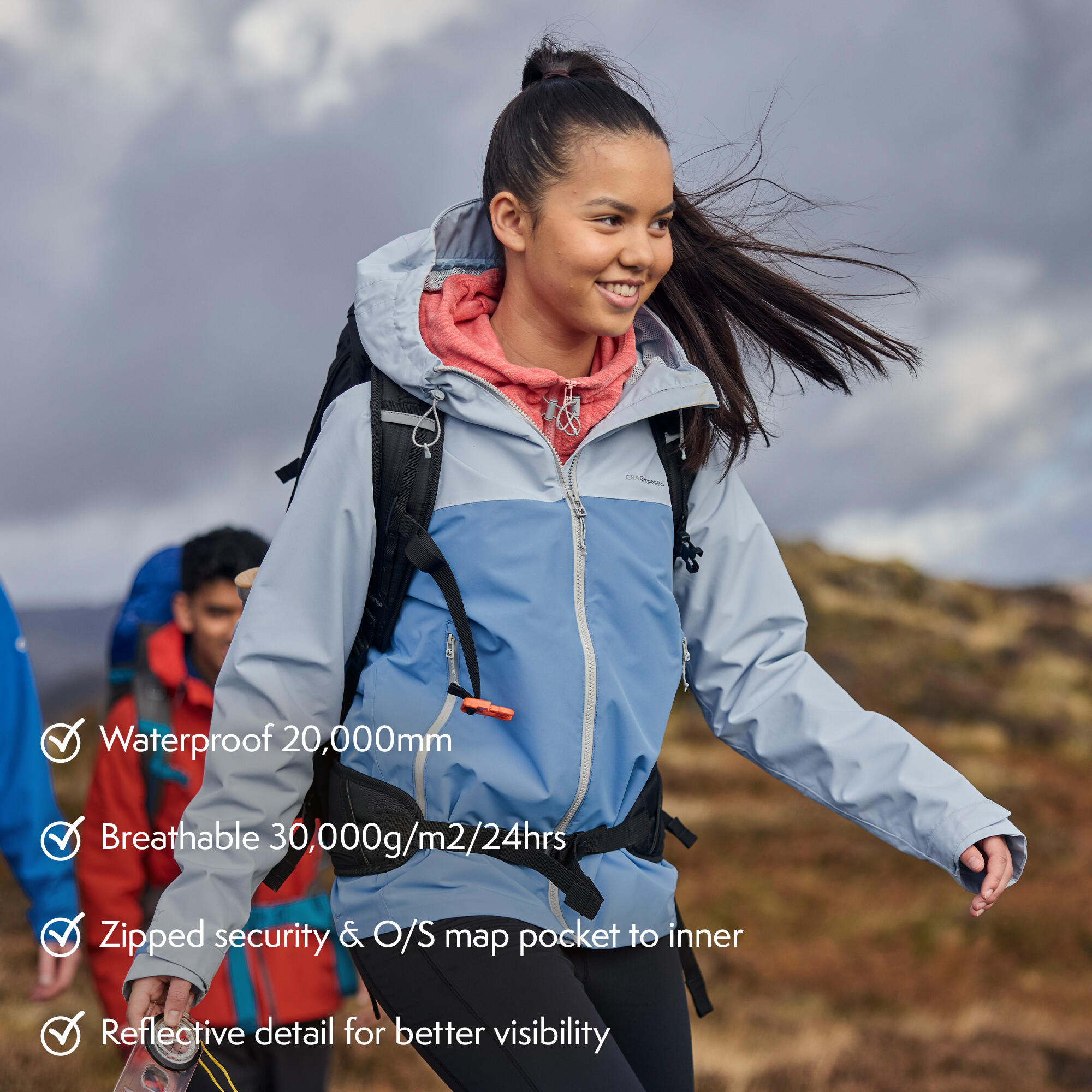 Vanth Veste softshell imperméable femme avec capuche 5/7