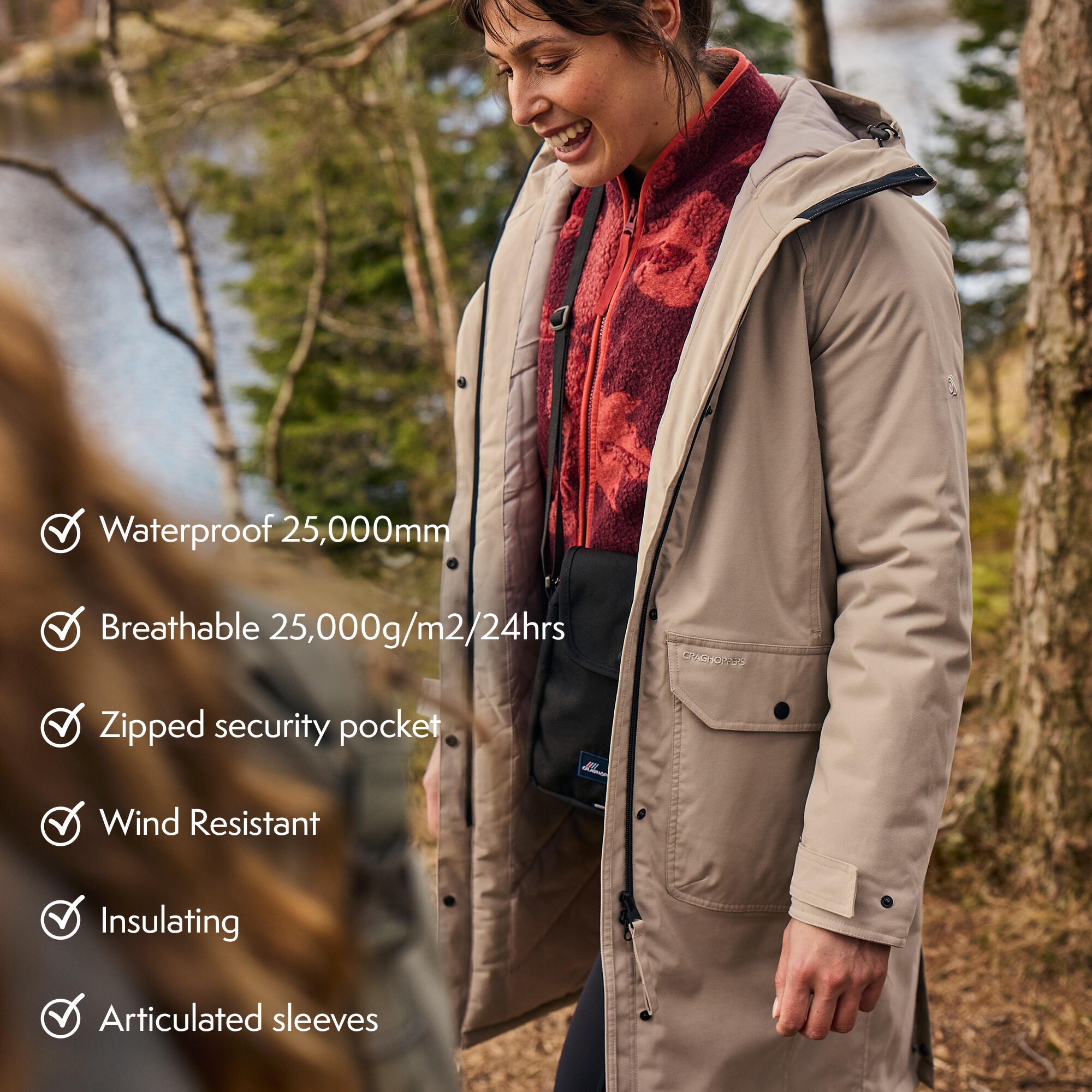 Parka feminina Craghoppers Rosalind II 5/7