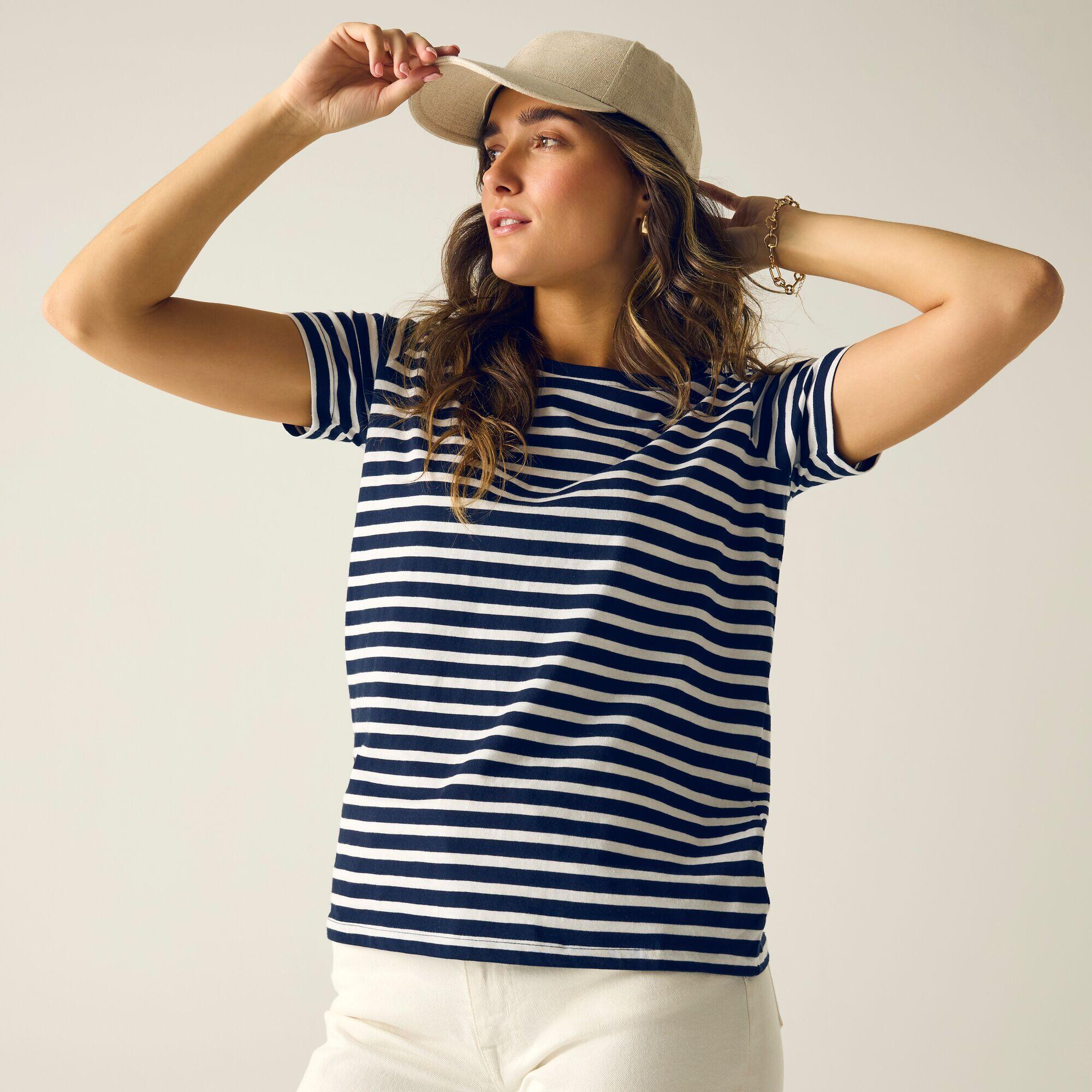 T-shirt rayé à manches courtes Bayletta pour femme 2/7