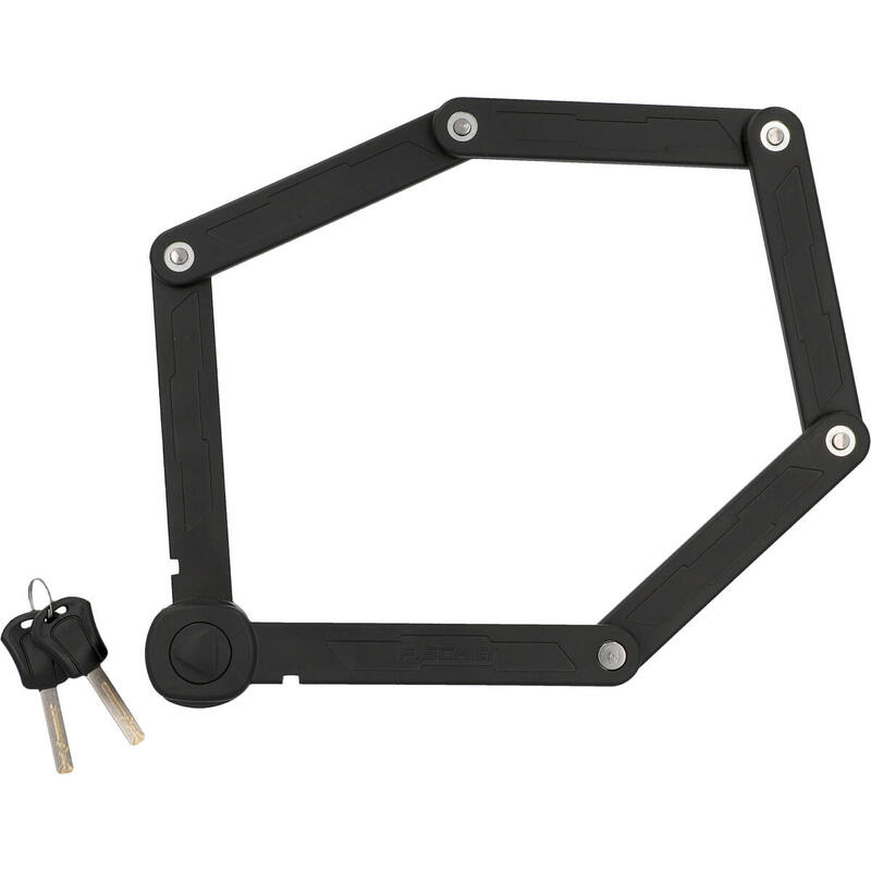 Antifurt pliabil cu suport prindere pe bicicleta, 2 chei, 85 cm