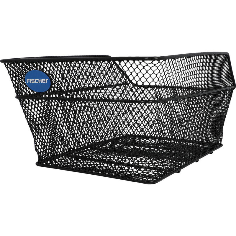 Cos bicicleta spate, plasa metal, greutate maxima 25kg, negru, 29.5 x 19 x 40 cm