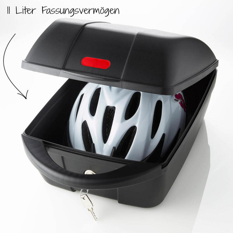 Portbagaj pentru bicicleta, tip cutie, plastic, 11 L