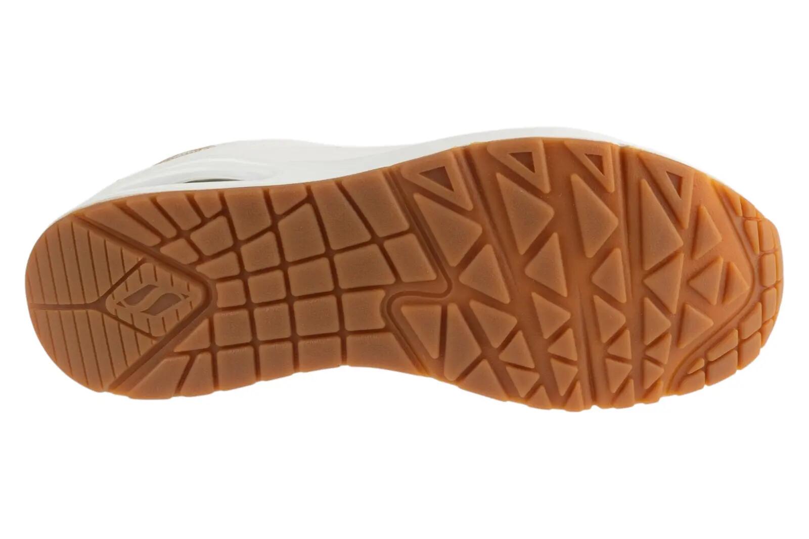 Skechers Uno Champagne en Rozen Wit/ROOD/Goud 4/6