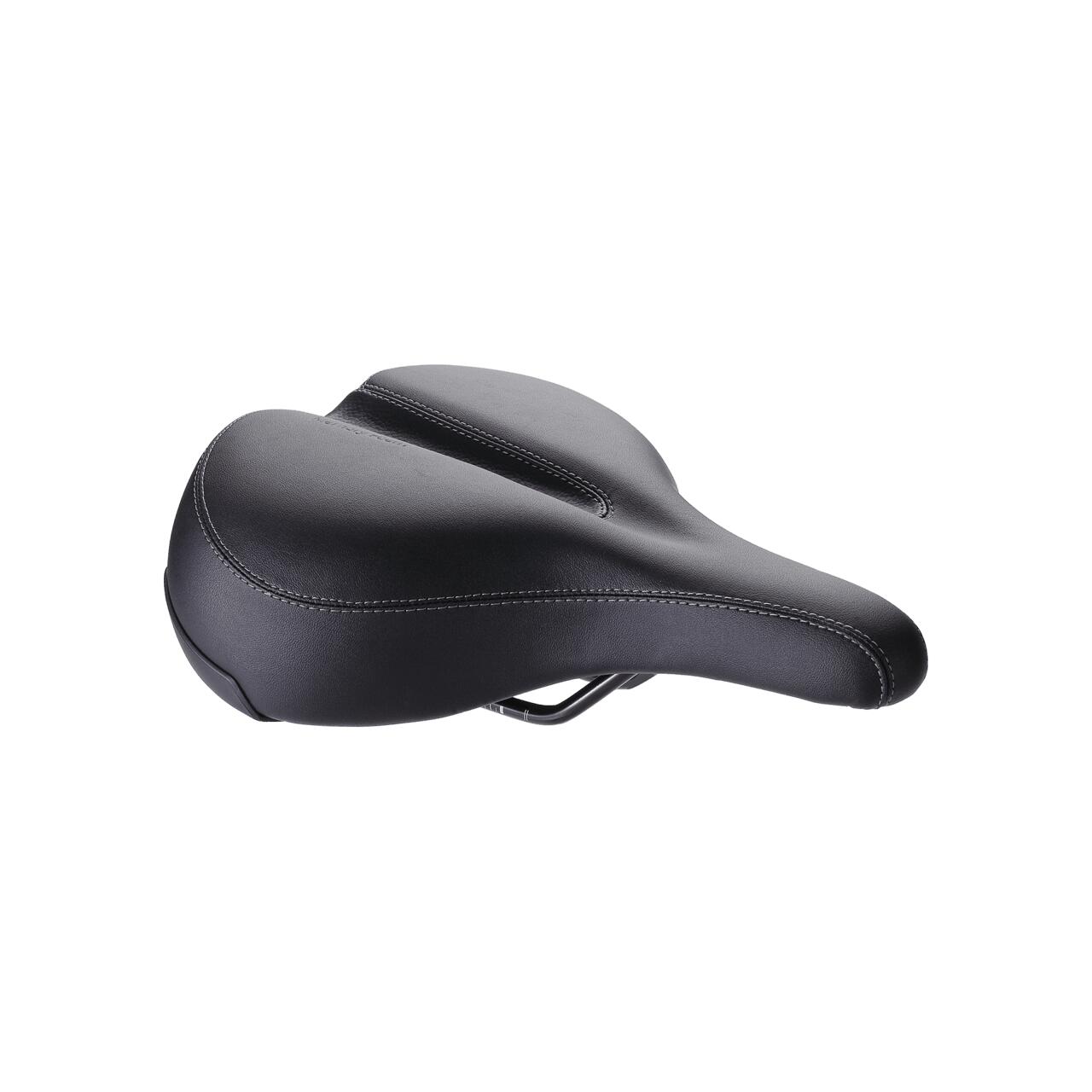 Fahrradsattel Bequemer Unisex SoftShaped Relaxed 205 x 265mm Schwarz |  Decathlon