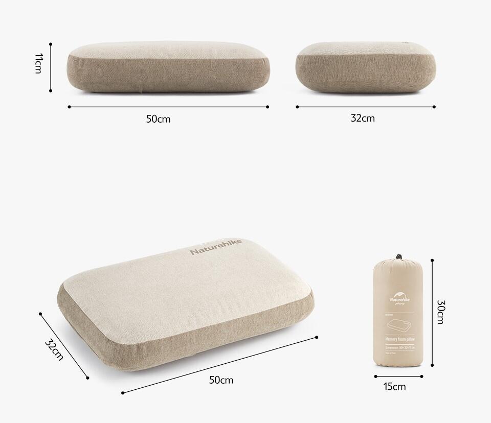 Naturehike Memory Foam Comfort Square Pillow 3/7