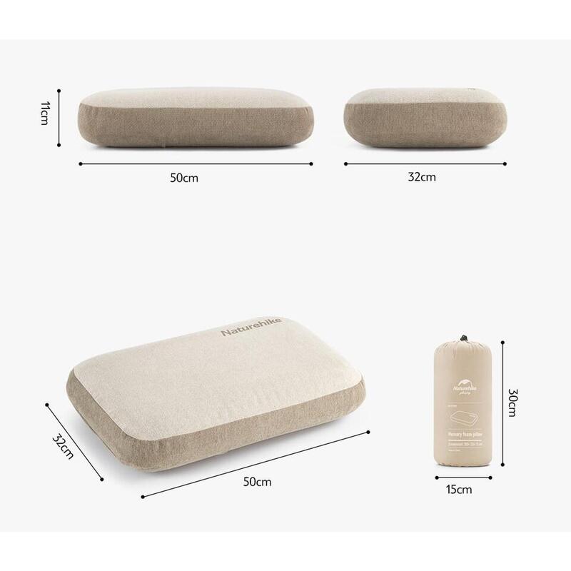 Túrapárna Memory Foam Square Pillow
