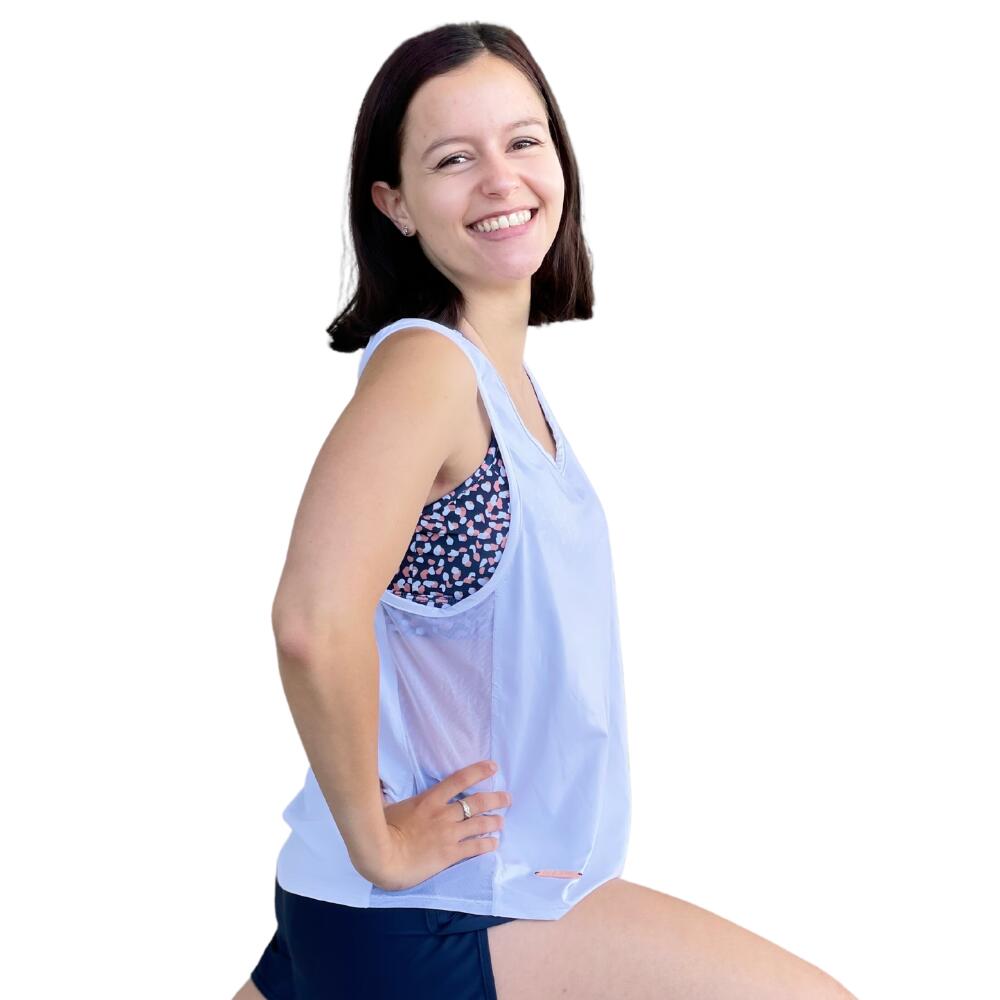 Debardeur de sport femme Blanc 1/5
