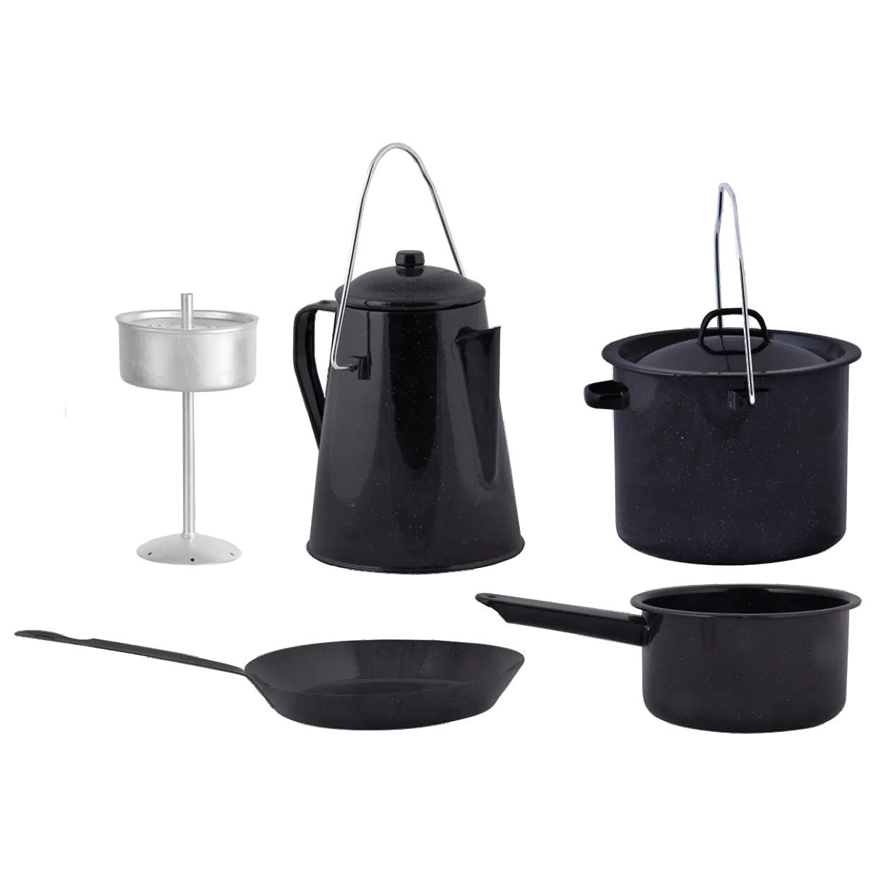 Conjunto de cozinha para campismo preto - 4pcs Esschert Design 7/7