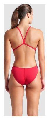 Maillot de Bain 1 Pièce Femme Dos Nue Challenge Back Rouge 2/7