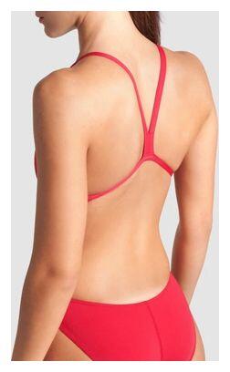Maillot de Bain 1 Pièce Femme Dos Nue Challenge Back Rouge 5/7