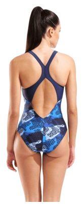 Maillot de Bain Arena Camo Bleu Femme 2/5