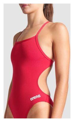 Maillot de Bain 1 Pièce Femme Dos Nue Challenge Back Rouge 4/7