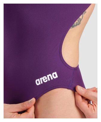 Costume da bagno intero da donna con schiena scoperta Challenge Back Viola 4/7