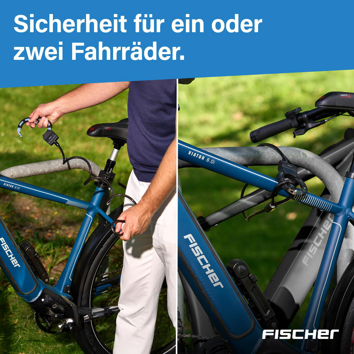 FISCHER Handschellenschloss RK110/8 - 110 cm Sicherheitsstufe 3 6/7