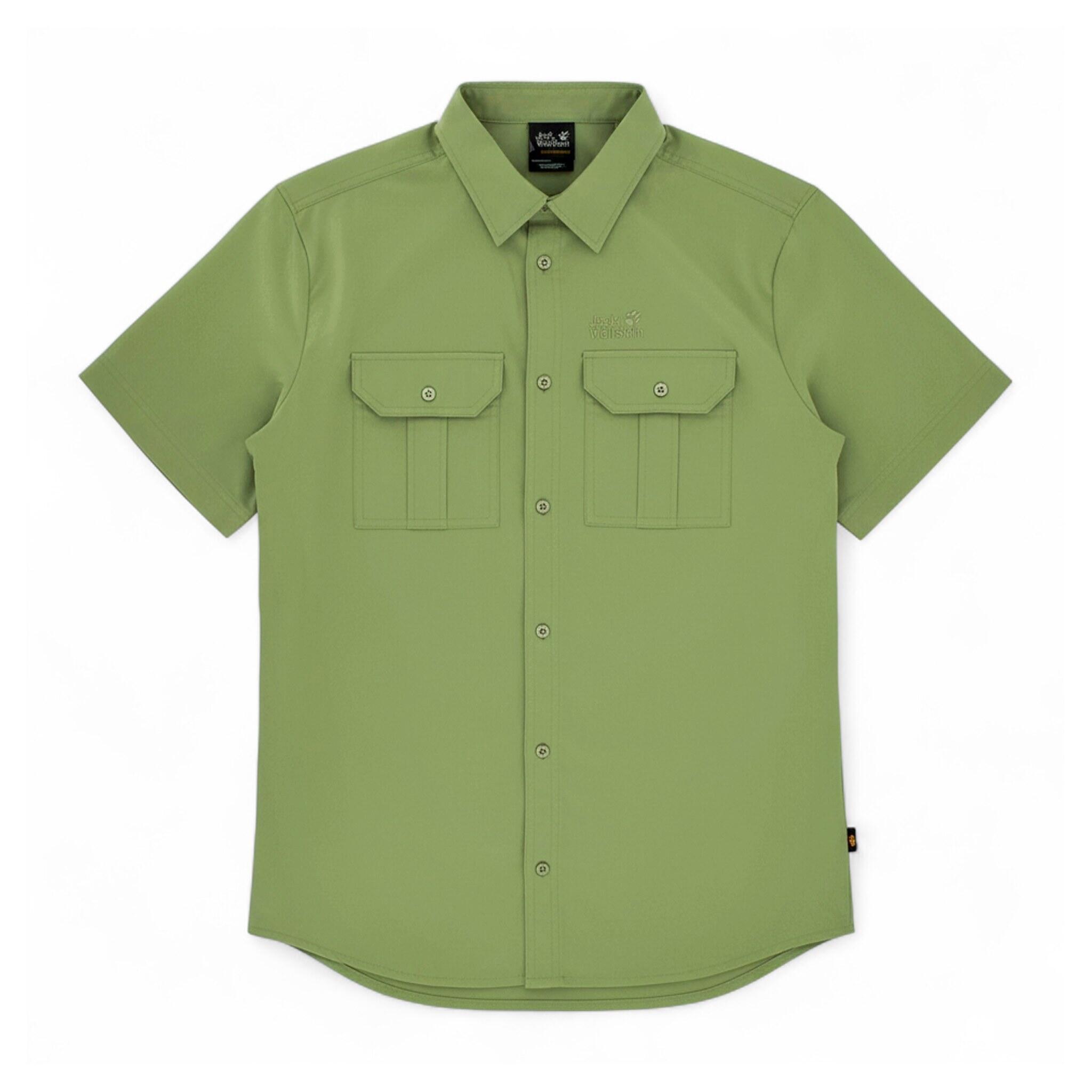 Camicia Kando River da Uomo Jack Wolfskin, Cachi, Taglia M 2/3