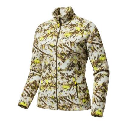 Sweatshirt Moonrise Aop Damen Fleece Jacke Sweatjacke Winter in Braun