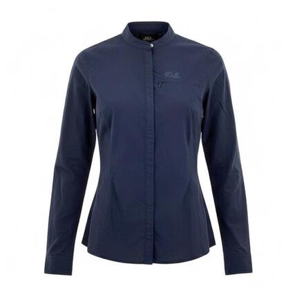 Langarmshirt Hilltop Trail Shirt langarm Damen Hemd Outdoor Bluse in Beige