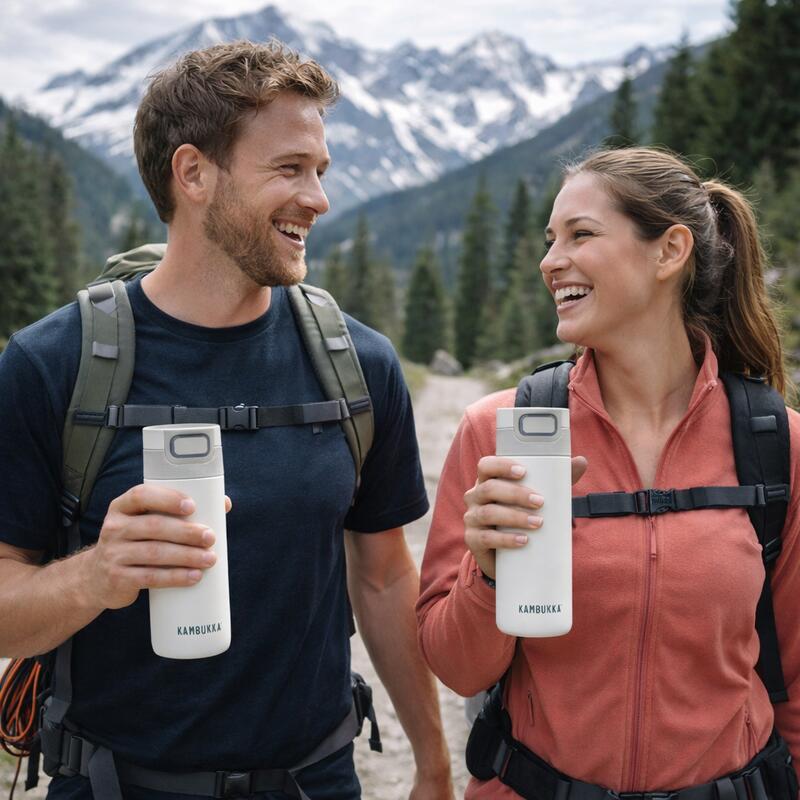 Termoska turistický nerezový termohrnek Etna Milky White 500 ml