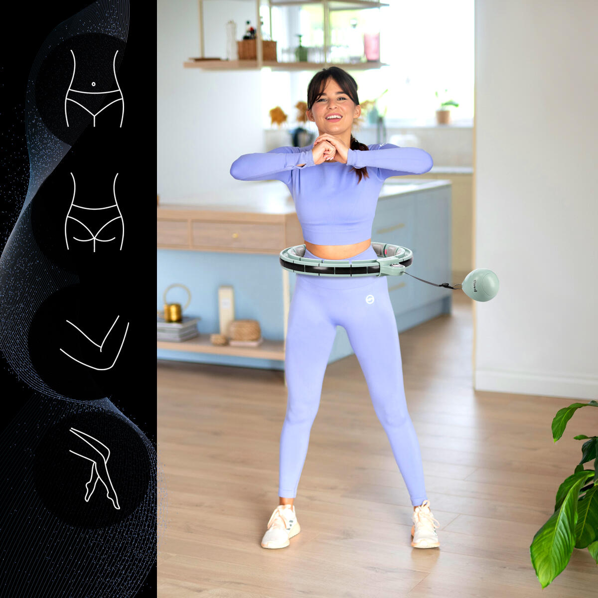 Hula Hoop - Magnesy i Waga - Zielony 3/7
