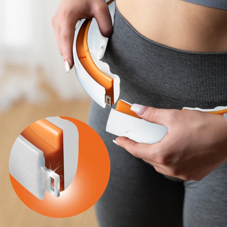Hula-hoop - Aimants, Poids & Compteur - Blanc/Orange 7/7