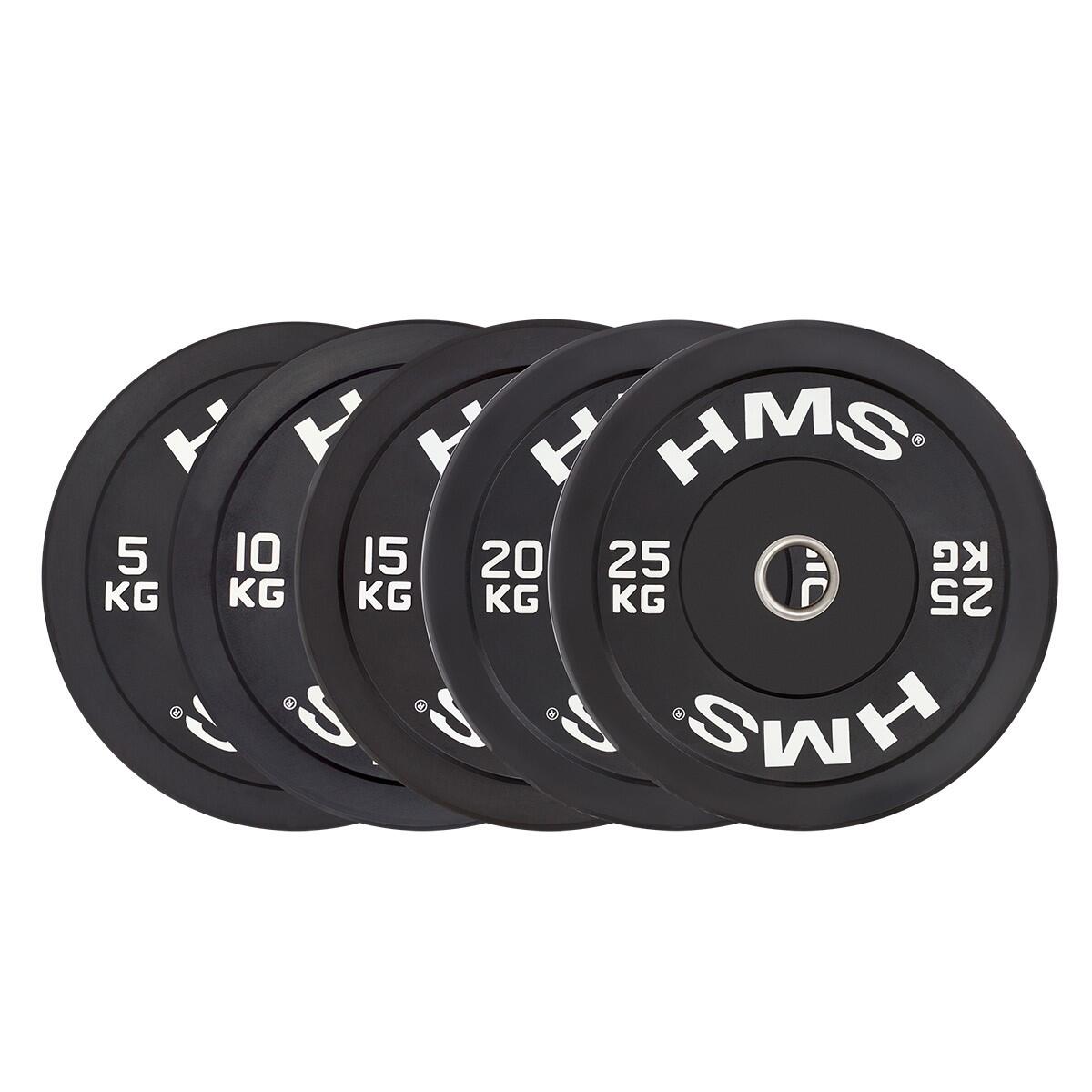 Disque Bumper - Disque Olympique - 5 kg - Noir 2/7