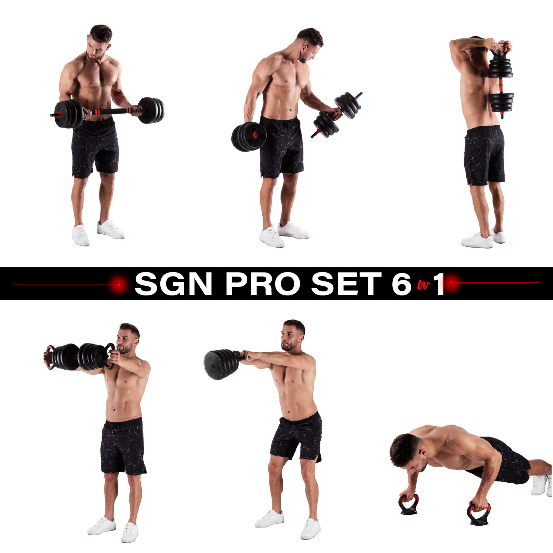 Set d'entraînement de force 6-en-1 - 20 kg 2/7