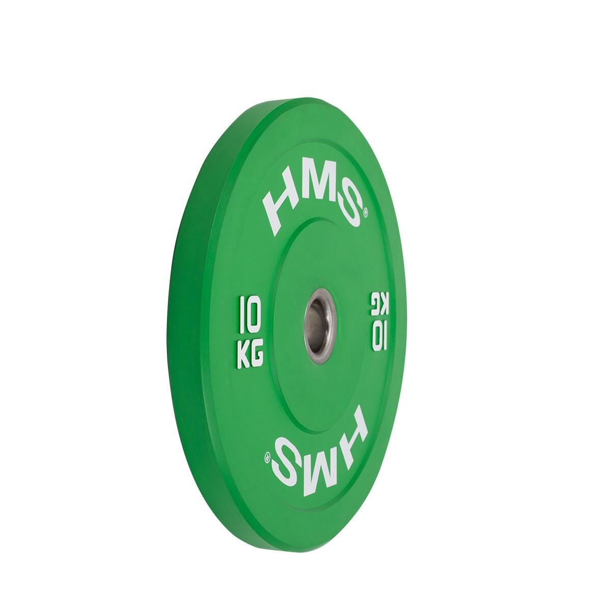 Bumper Plate - Olympische Halterschijf - 10 kg - Groen 3/6