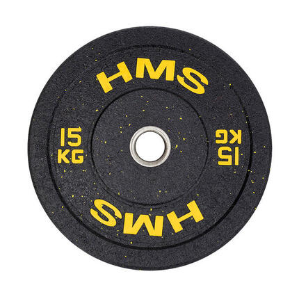 Disque Bumper - Disque Olympique - 15 kg - Jaune